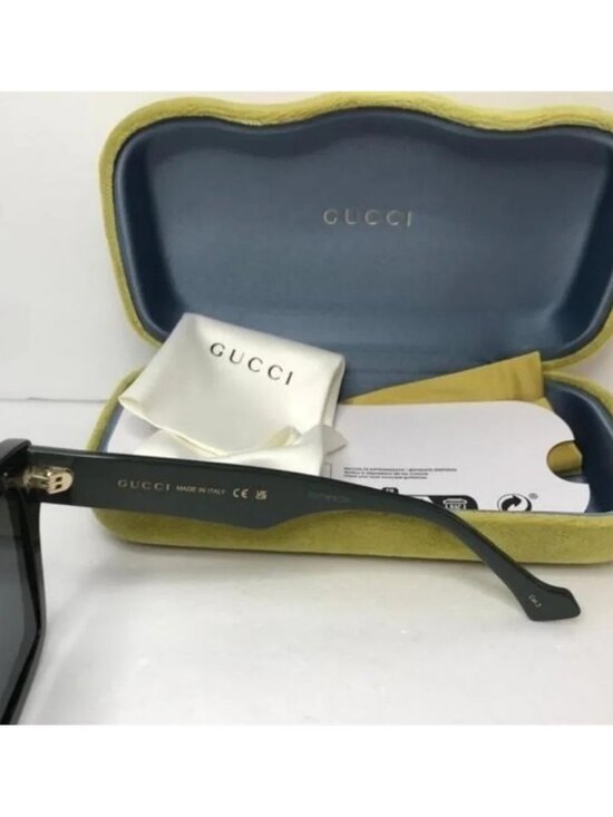 ORIGINAL _BRAND NEW GUCCI GG0962S 009 Black/Green/Grey Unisex Sunglasses main image 6